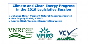 Legislative Lowdown on Vermont's Climate and Energy Policies in 2019